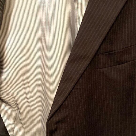 BLUE Pinstripe Tommy HILFIGER Blazer Size Med - Picture 3 of 4